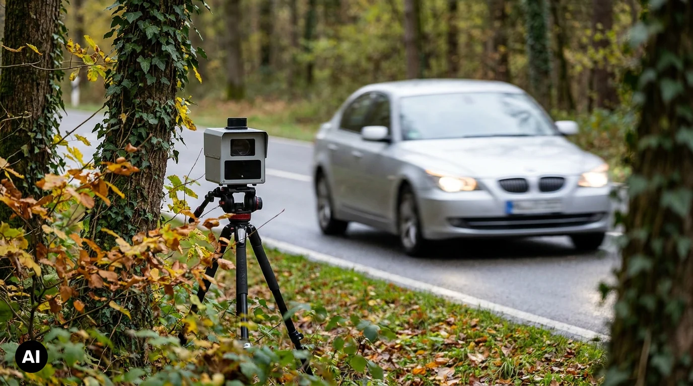 ESO ES 8.0 Einseitensensor am Straßenrand ESO ES 8.0 Einseitensensor auf Stativ am Straßenrand