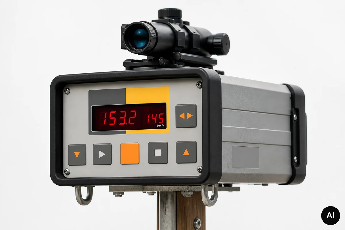 Nahaufnahme eines RIEGL-FG21-P-Lasermessgeräts